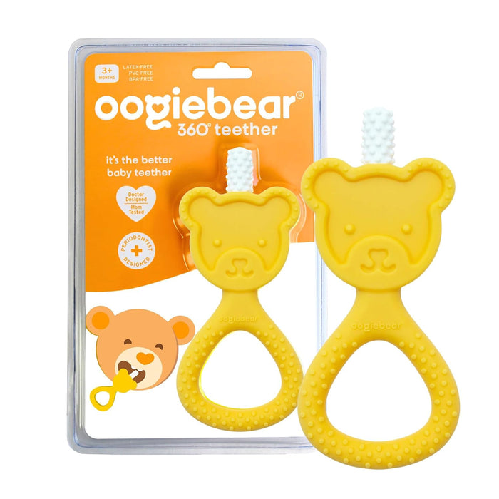 Oogiebear 360 Teether, Yellow