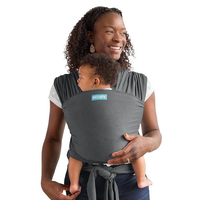 Moby Elements Baby Wrap Carrier, Asphalt