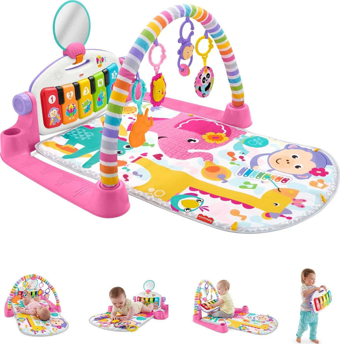 Fisher Price Deluxe Kick & Play Piano Gym, Pink