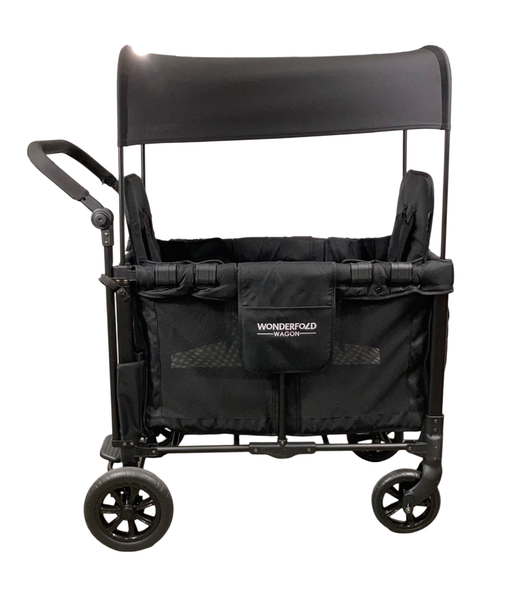 secondhand Wonderfold W2 Original Multifunctional Double Stroller Wagon, 2022, Black