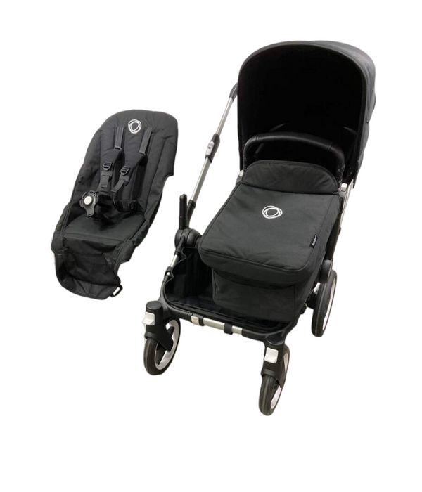 Bugaboo Donkey 5 Stroller Mono, Midnight Black, Midnight Black, Aluminum, 2023