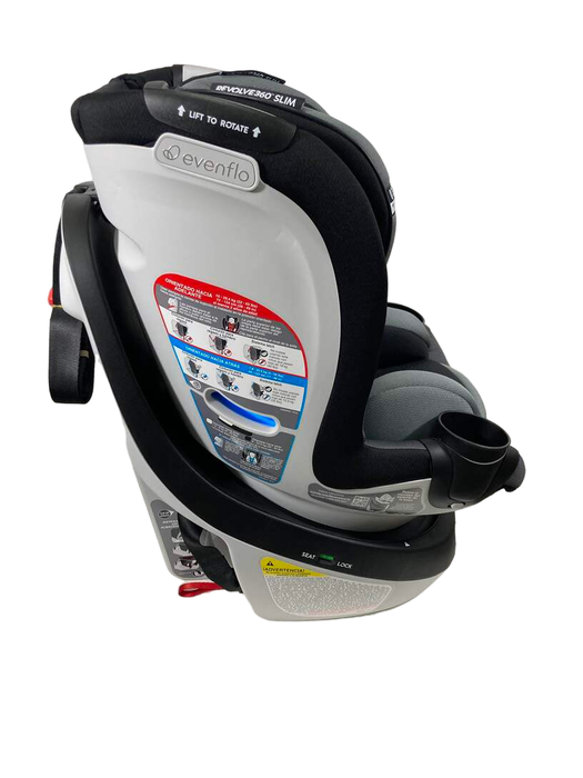 Evenflo Gold Revolve 360 Slim 2-in-1 Rotational Car Seat with SensorSafe, 2023, Obsidian Black