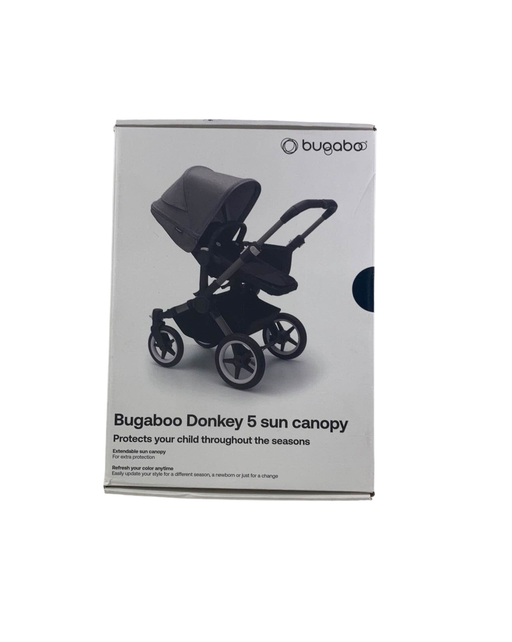 used Bugaboo Donkey 5 Sun Canopy, Stormy Blue