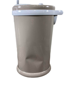 secondhand Ubbi Diaper Pail, Taupe