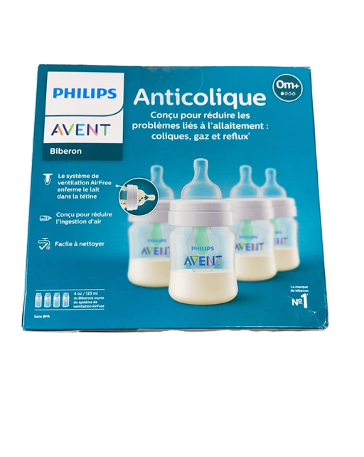 secondhand Philips Avent Anti-Colic Bottles, Clear, 4oz, 4-Pack, Regular