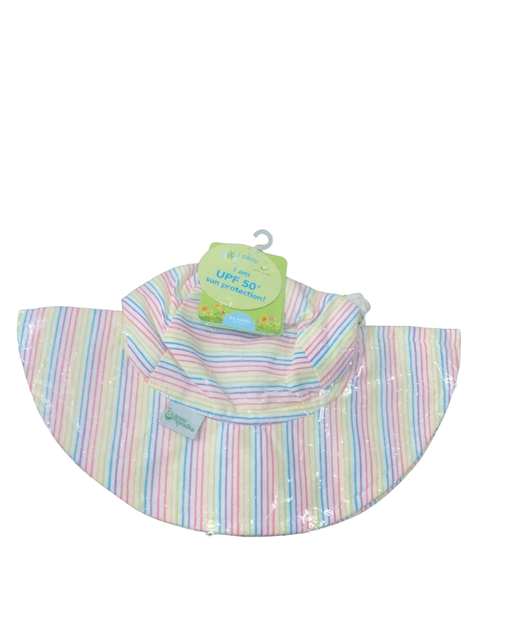 used iPlay Brim Sun Protection Hat, 0-6 Months, Rainbow Pinstripe