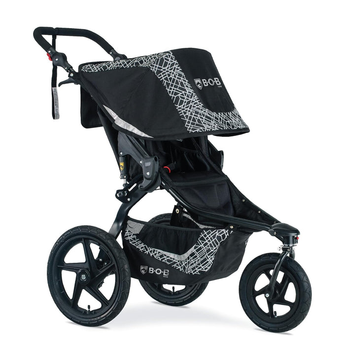 BOB Revolution Flex 3.0 Single Jogging Stroller, 2022, Lunar Black