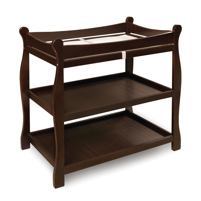 Badger Basket Sleigh Style Changing Table, Espresso