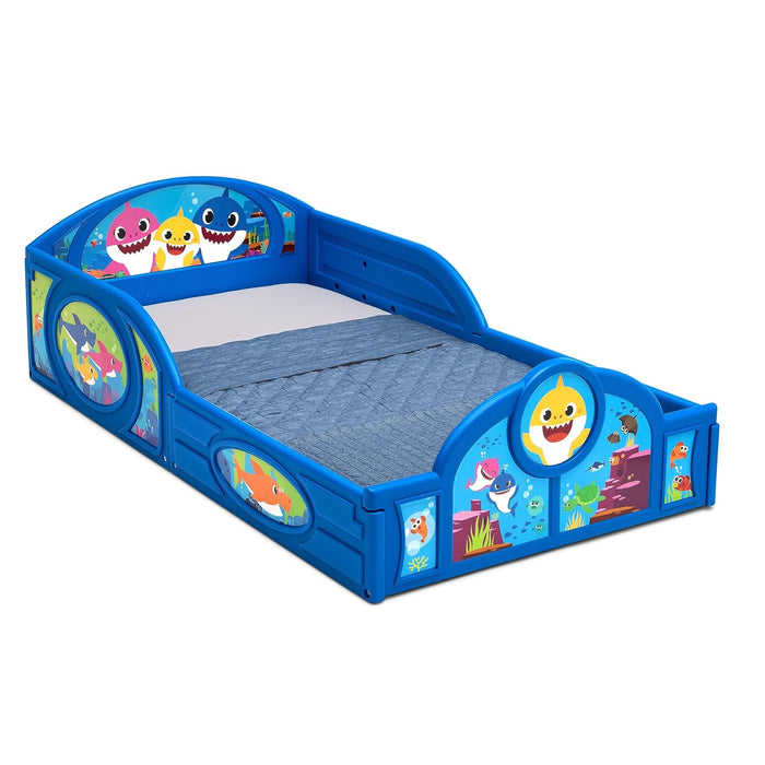 Delta Children Plastic Sleep and Play Toddler Bed, Baby Shark