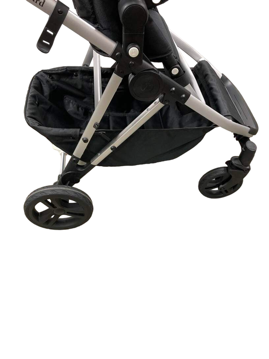 Mockingbird Single to Double Stroller, Watercolor Drops, Black , Silver with Penny Leather, 2023