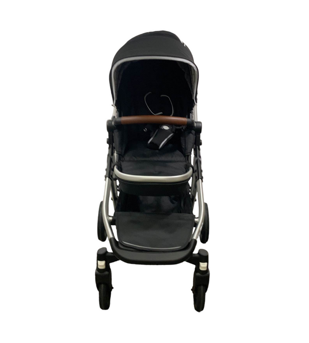 Mockingbird Single to Double Stroller, 2023, Silver with Penny Leather, Windowpane, Black