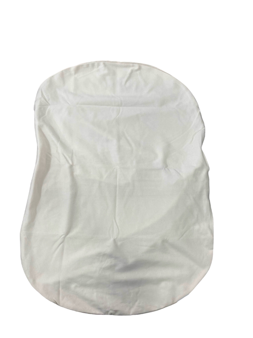 used Snuggle Me Organic Cover for Sensory Infant Lounger, Cream