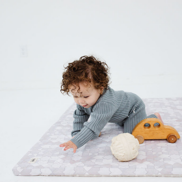 Toki Mats Padded Play Mat Cover, Grey Mosaic Cover