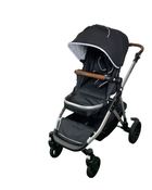 used Mockingbird Single to Double Stroller, Silver with Penny Leather, Windowpane, Black , 2023