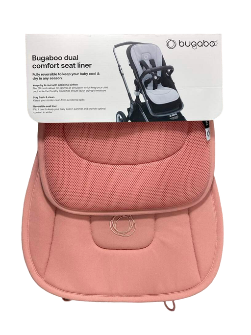 used Bugaboo Breezy Seat Liner, Coral