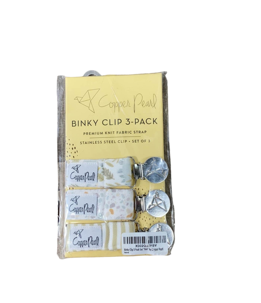 used Copper Pearl Binky Clip Set 3-pack