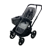 used Bugaboo Donkey 5 Mono Base Stroller, Black, Grey Melange, 2022