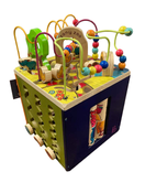 used B. toys Zany Zoo Wooden Activity Cube