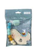 used LouLou Lollipop Silicone Teether Gem Set, Llama