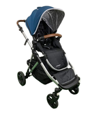 used Mockingbird Single to Double Stroller, 2023, Silver with Penny Leather, Windowpane, Sea