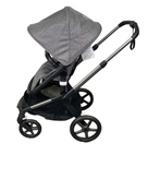 secondhand Bugaboo Fox 5 Stroller, Graphite Frame, Grey Melange, 2023