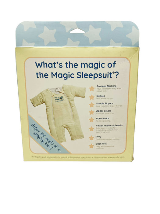 Baby Merlin's Magic Sleepsuit, Small 3-6 Months, Cotton, Cream