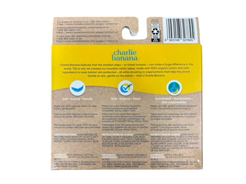 secondhand Charlie Banana Cotton Wipes