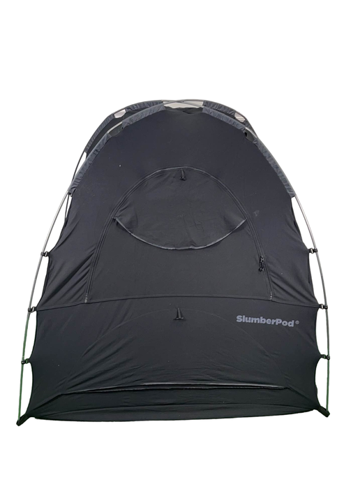 used SlumberPod 3.0 Sleep Canopy with Fan, Black with Gray Accents HIDDEN PICS 4.23