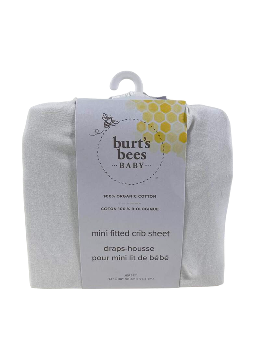 used Burt's Bees Baby Fitted Mini Crib Sheet for Pack 'n Play or Portable Playard