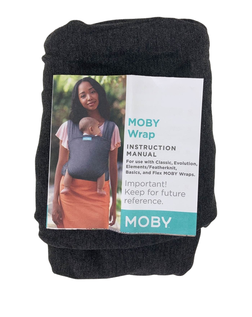 used Moby Evolution Baby Carrier, Charcoal