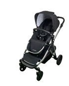 used Mockingbird Single to Double Stroller, Matte Black with Matte Black Leather, Windowpane, Black , 2023