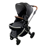 used Mockingbird Single Stroller, 2023, Black, Watercolor Drops, Silver With Penny Leather