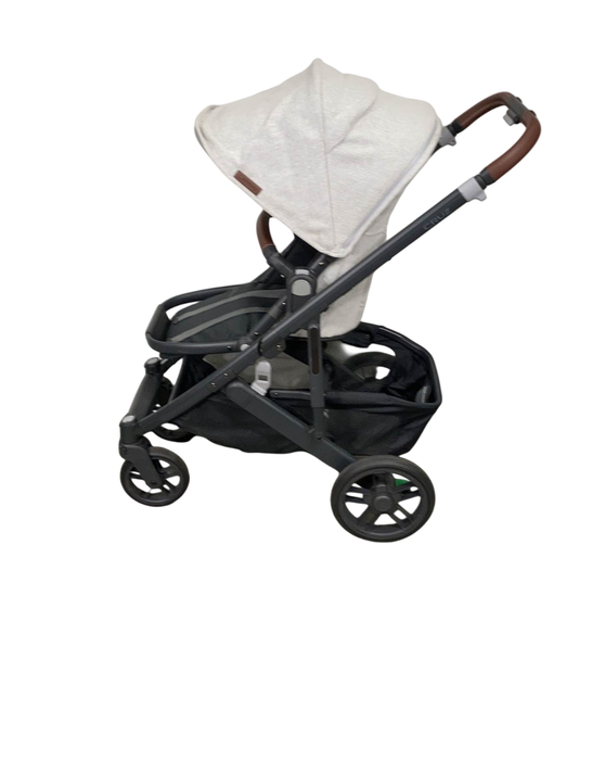 secondhand UPPAbaby CRUZ V2 Stroller, 2022, Anthony(White and Grey Chenille)