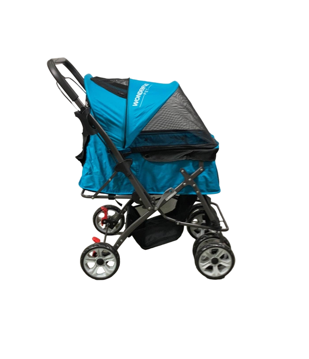 secondhand Wonderfold Pet Stroller, Aqua Blue