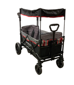 used Wonderfold X2 Push + Pull Double Stroller Wagon, 2021, Black