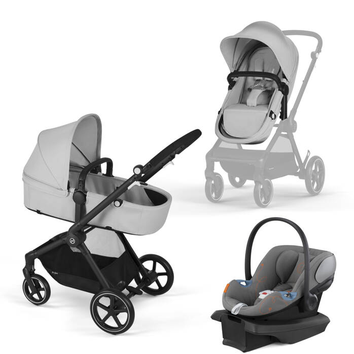 Cybex EOS Travel System, 2024, Lava Grey, Black