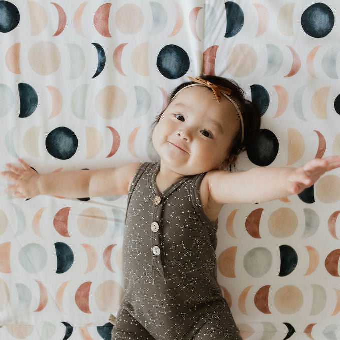 Toki Mats Padded Play Mat Cover, Lunar Phases Cover