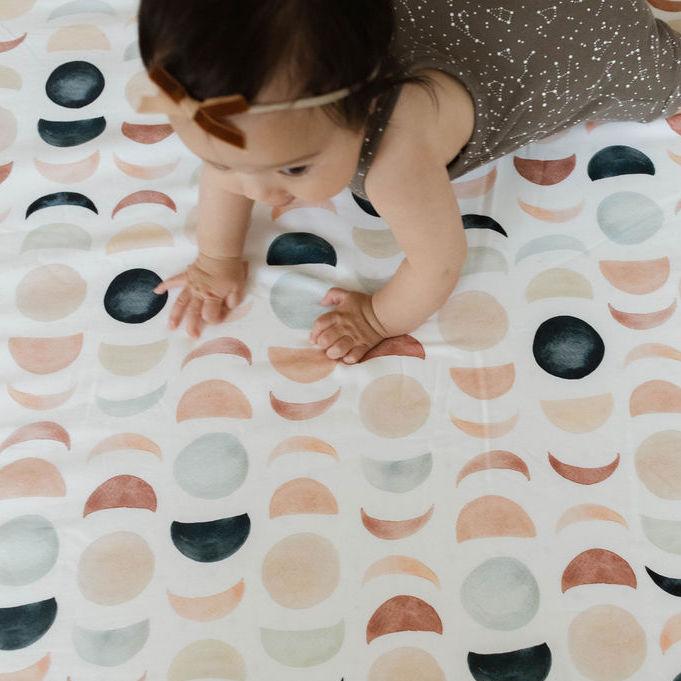 Toki Mats Padded Play Mat Cover, Lunar Phases Cover