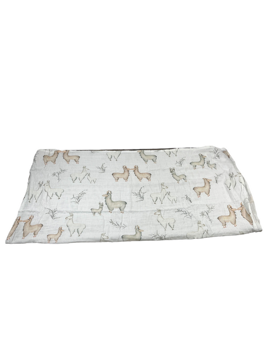 Oilo Studios Muslin Swaddle Blanket, Llama