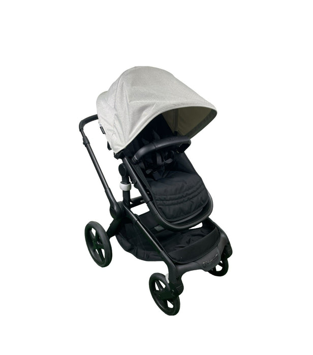 Bugaboo Fox 5 Stroller, 2024, Black Frame, Misty White, Midnight Black