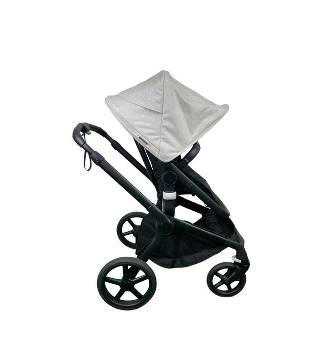 Bugaboo Fox 5 Stroller, 2024, Black Frame, Misty White, Midnight Black