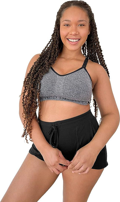 Kindred Bravely Sublime Nursing Sports Bra, Busty, Medium, Heather Grey