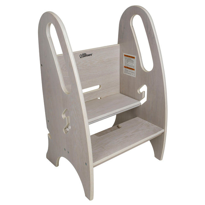 Little Partners 3-in-1 Growing Step Stool, Premium Ivory