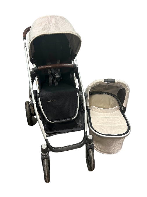 UPPAbaby VISTA V2 Stroller, 2019, Bryce (White Marl)