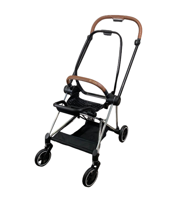 Cybex MIOS Stroller Frame, 2019, Chrome With Brown Details