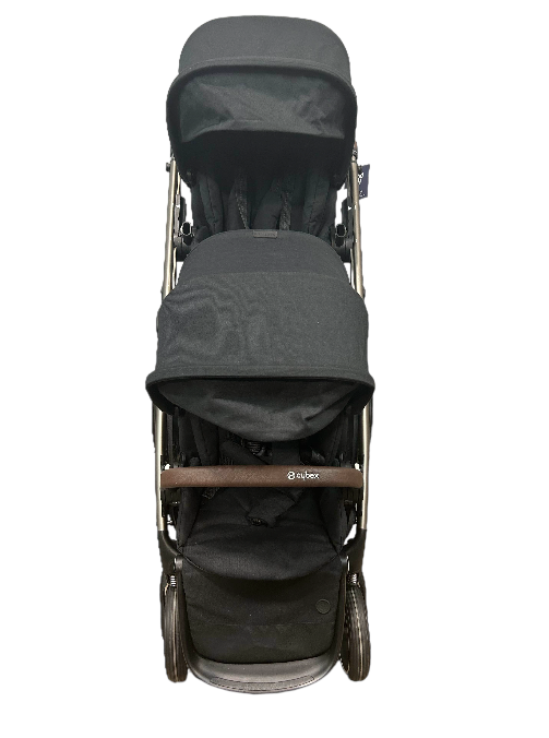 Cybex Gazelle S Double Stroller, 2020, Deep Black