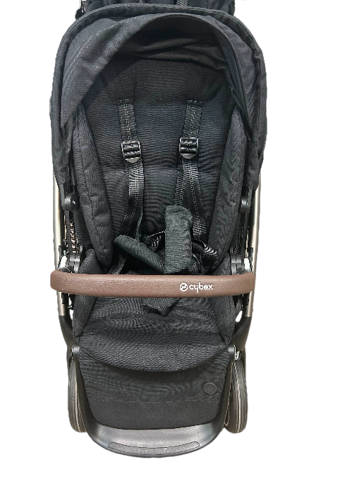 Cybex Gazelle S Double Stroller, 2020, Deep Black