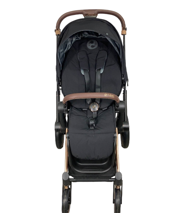 Cybex Priam4 Stroller, 2021, Deep Black, Rose Gold