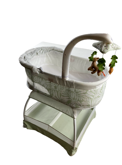 TruBliss Sweetli Calm Bassinet, Sage Fern Leaves