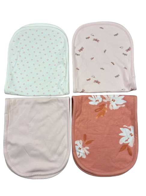 Carter’s Burp Cloth Set 4pk, Pink